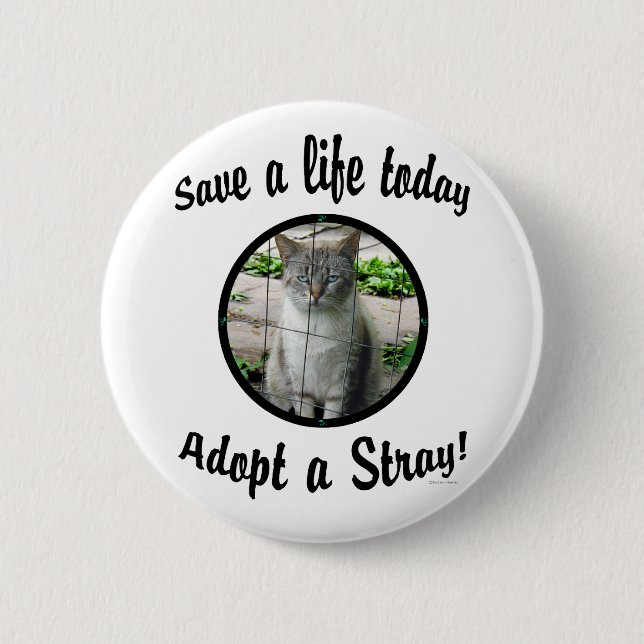 Adopt A Stray Button (Front)
