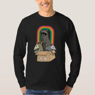 Adopt A Street Cat Funny Opossum Racoon Skunk Vin T-Shirt