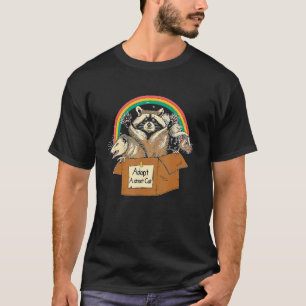 Adopt A Street Cat  Opossum Racoon Skunk Vintage T-Shirt