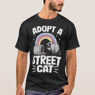 Adopt A Street Cat Rainbow Funny Racoon Pullover 