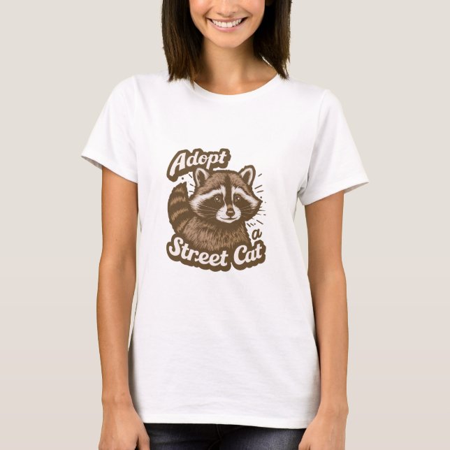 Adopt A Street Cat T-Shirt (Front)