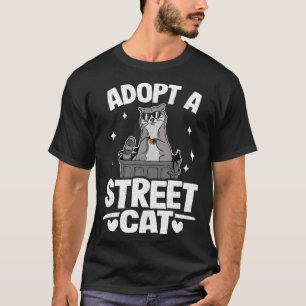 Adopt A Street Cat Trash Garbage Panda Raccoon 1 T-Shirt