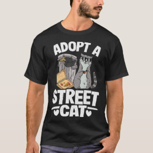 Adopt A Street Cat Trash Garbage Panda Racoon T-Shirt