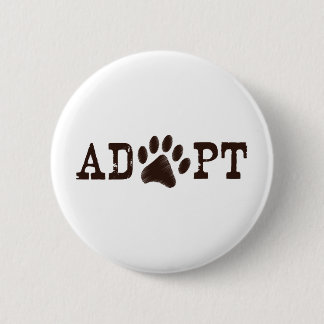 Adopt an animal 6 cm round badge