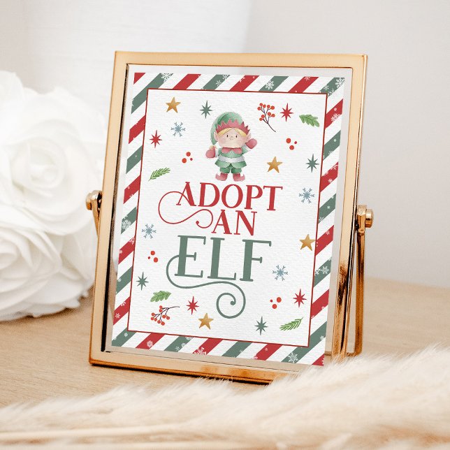 Adopt an Elf Christmas Party Poster (Creator Uploaded)