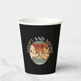 Adopt And Adore Animal Rights Animal Rescue Paper Cups