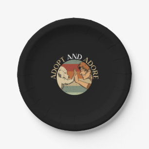 Adopt And Adore Animal Rights Animal Rescue  Paper Plate