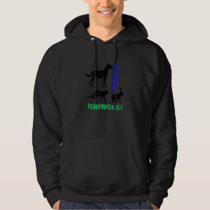 Adopt Animals Cute Cats Dogs Animal Rescue Hoodie
