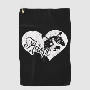 ADOPT CAT GOLF TOWEL