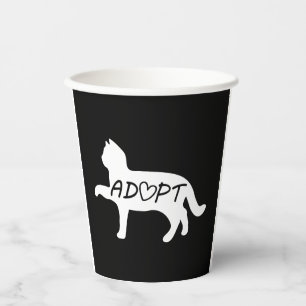 Adopt Cat    Paper Cups
