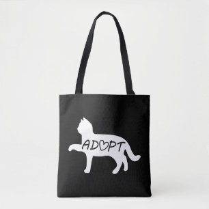 Adopt Cat    Tote Bag