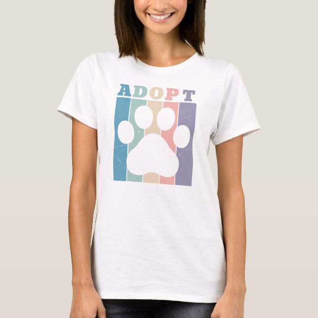 Adopt Colourful T-Shirt (Front)
