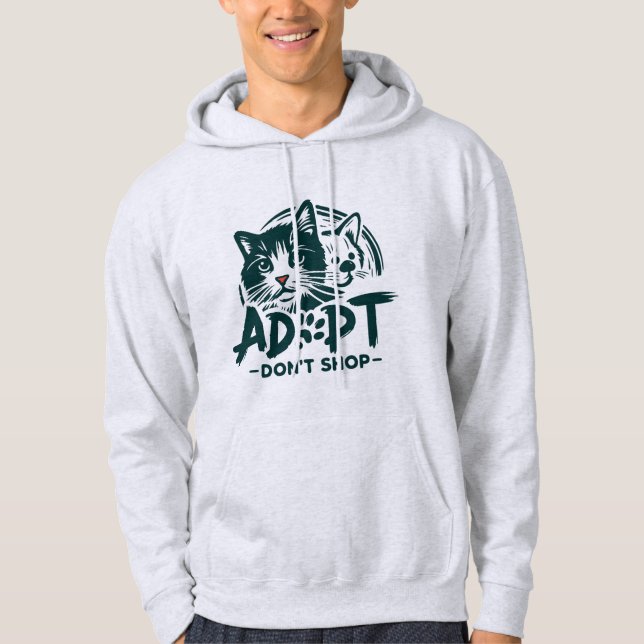 Adopt don't shop 1 hoodie (Front)