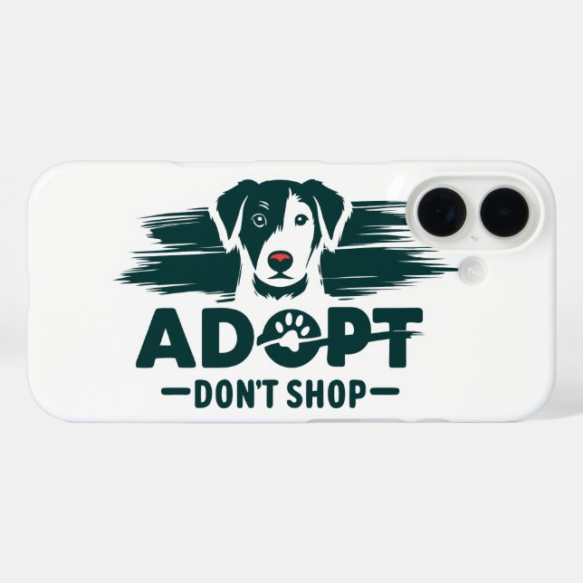 Adopt don't shop 2 Case-Mate iPhone case (Back (Horizontal))
