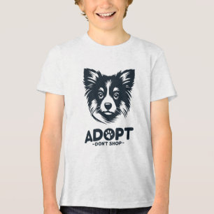 Adopt don't shop 3 Tri-Blend shirt