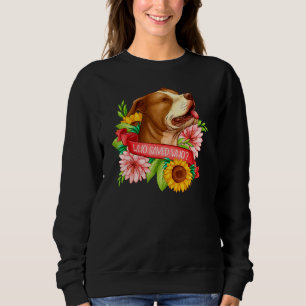 Adopt Don't Shop Animal Pitbull Pibble Mum   Rescu Sweatshirt