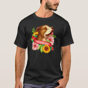 Adopt Don't Shop Animal Pitbull Pibble Mum Rescu T-Shirt