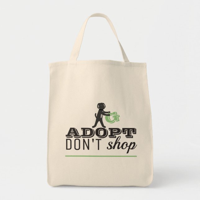 Adopt Don't Shop, Bag for Life (Front)