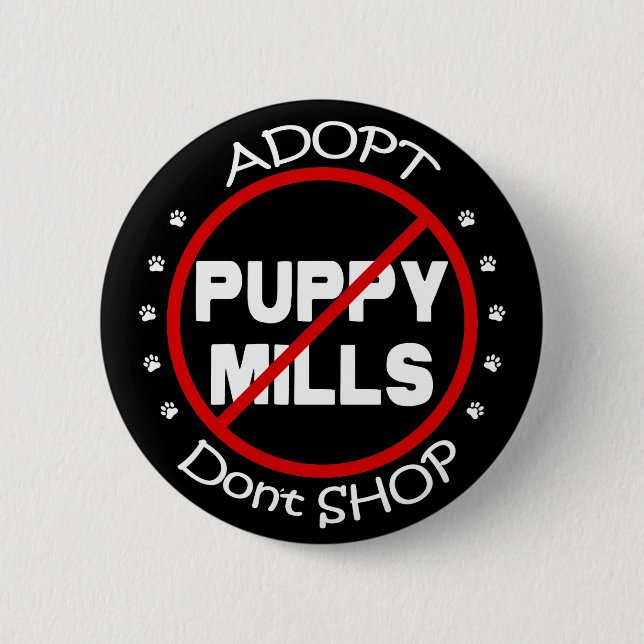 Adopt Don't Shop Button (Front)