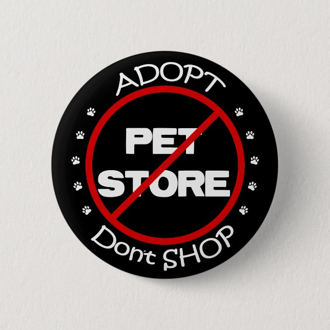 Adopt Don't Shop Button (Front)