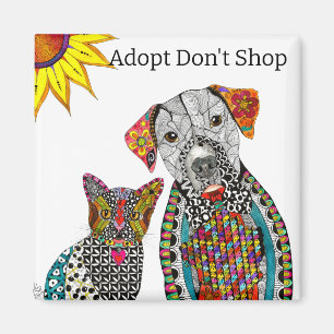 Adopt Don't Shop Dog and Cat Magnet