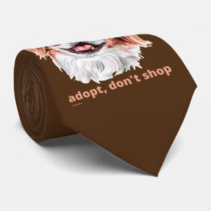 ADOPT, DON'T SHOP (Japanese Chin Spaniel) cute dog Tie