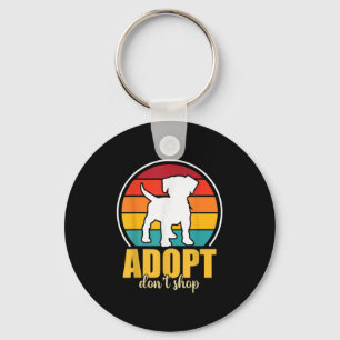 Adopt Dont Shop Key Ring