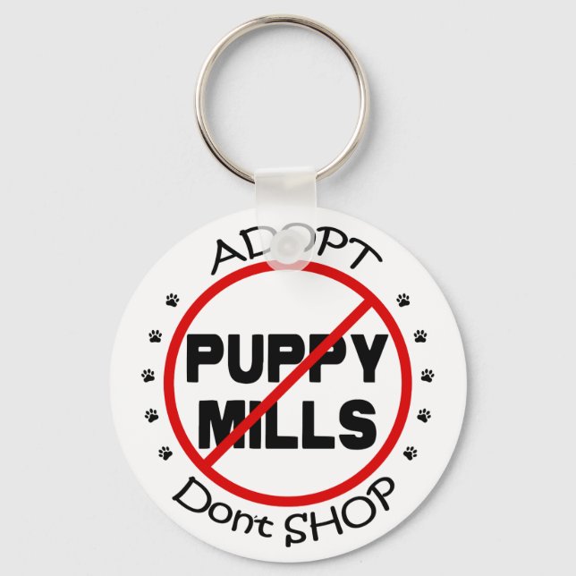 Adopt Don't Shop Keychain (Front)