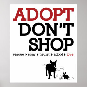 Adopt Don't Shop Poster