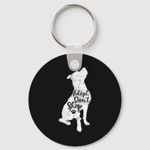 Adopt Don't Shop Rescue Tbull Dog Breed T Bull Mom Key Ring