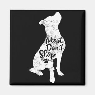 Adopt Don't Shop Rescue Tbull Dog Breed T Bull Mom Magnet