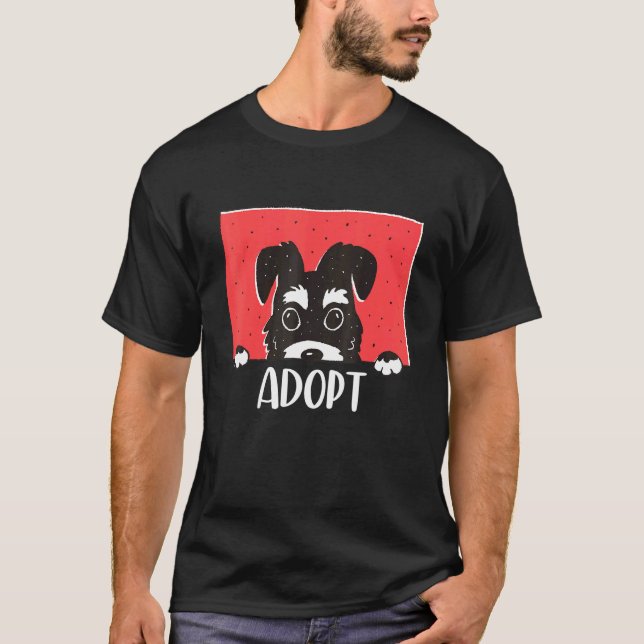 Adopt Dont Shop Save Animals Rescue Strays T-Shirt (Front)
