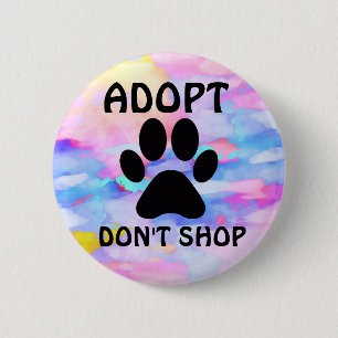 Adopt Don't Shop Standard, 2¼ Inch Round Button