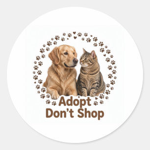Adopt Don't Shop Sticker