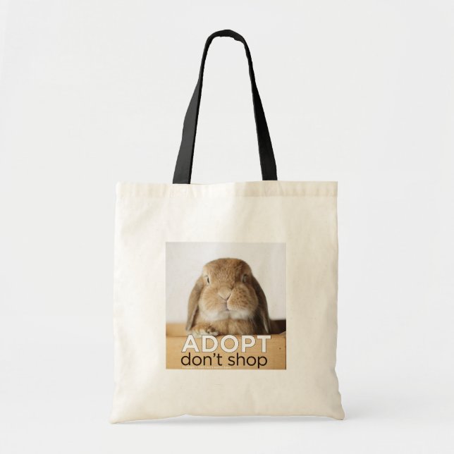 ADOPT DONT SHOP TOTE (Front)
