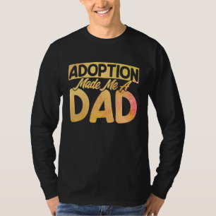 Adopt Gotcha Made Me A Dad Watercolor Adoption Day T-Shirt
