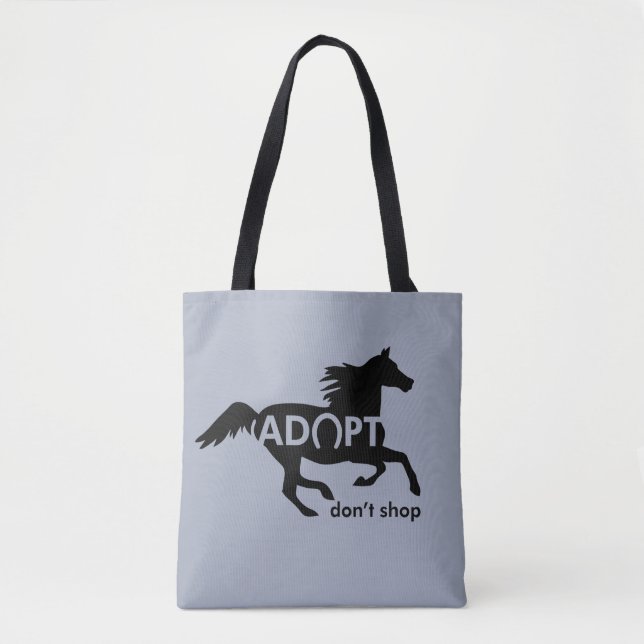 Adopt Horses Tote Bag (Front)
