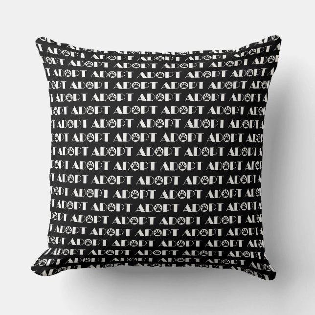 Adopt paw dog cushion (Front)