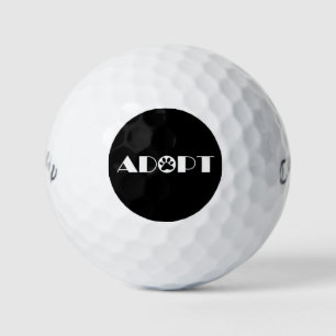Adopt paw dog golf balls