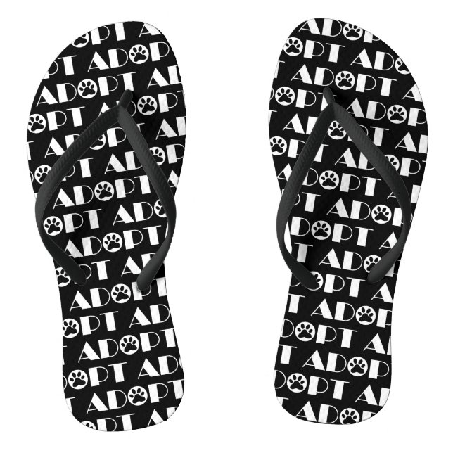 Adopt paw dog jandals (Footbed)