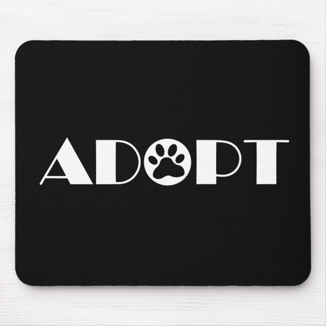 Adopt paw dog mouse pad (Front)