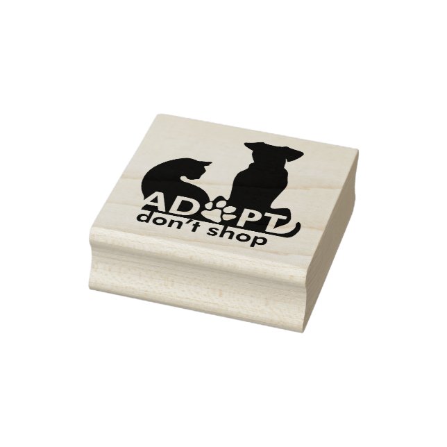 Adopt Pets Rubber Stamp (Stamp)
