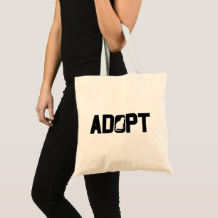 Adopt pets tote bag