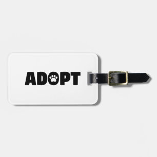 Adopt Rescue Dog Luggage Tag