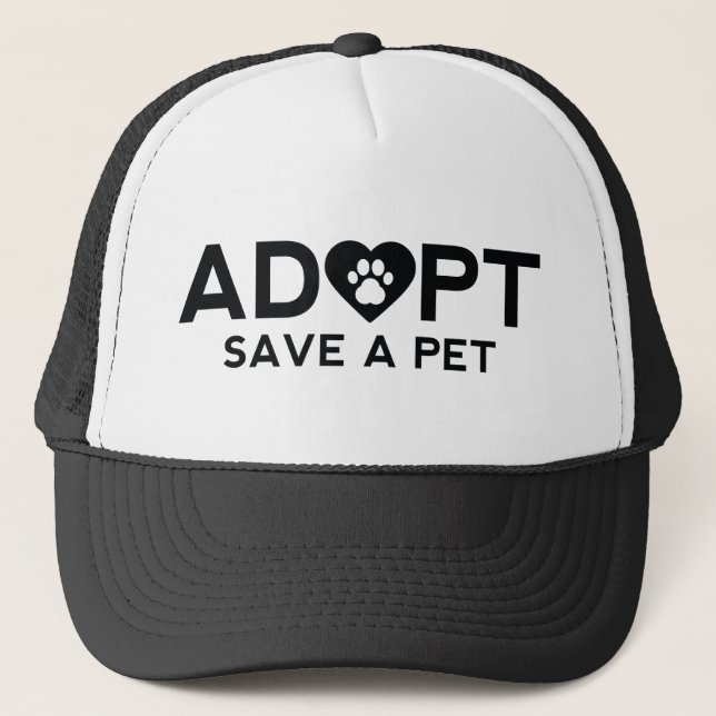 Adopt Save A Pet Trucker Hat (Front)