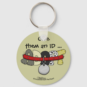 ADOPT with Collar-Give Them an ID Key Ring
