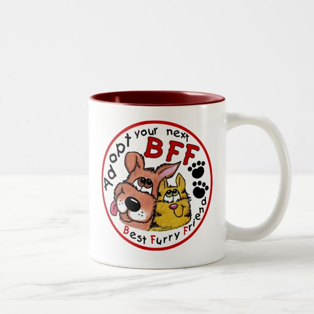 Adopt Your Next BFF Two-Tone Coffee Mug (Right)