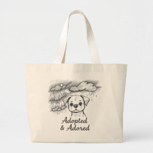 Adopted & Adored – Jumbo Tote Bag for Proud Pet Pa