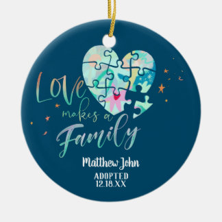 Adopted / Birth Announcement Ceramic Tree Decoration