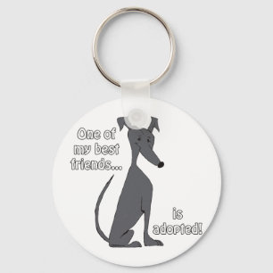 Adopted~Black Key Ring